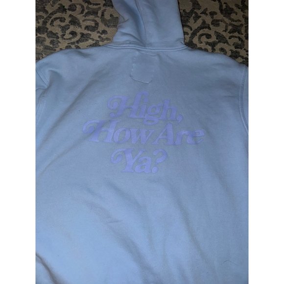 Jeffrey Starr‎ blue sweatshirt hoodie size Large - Picture 3 of 4